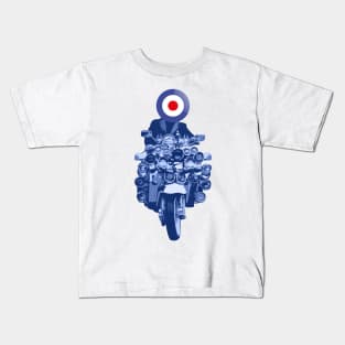 Mod Head Blue Version Kids T-Shirt